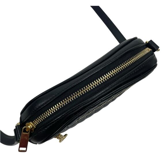 Celine C Charm Quilted Calfskin Small Crossbody Camera Bag Black Gold 2019 - Picture 11 of 16